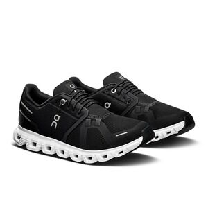 ON Running Cloud 6 Women's Black White Running Shoes Size 7